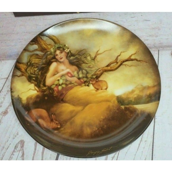 Vintage The Four Ancient Elements Collectible Plate (Earth) By Georgia Lambert - Picture 2 of 10